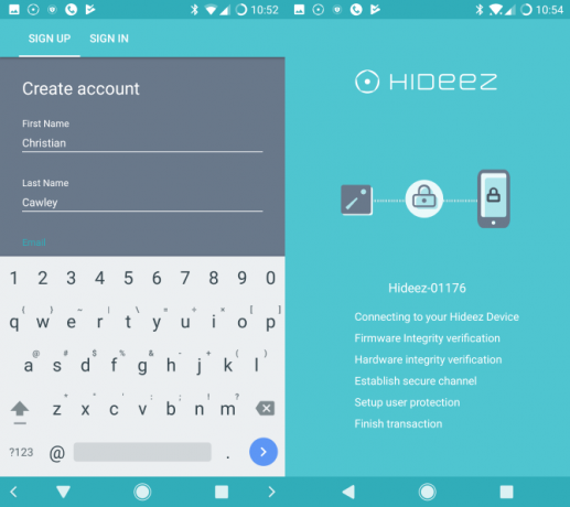 „Hideez“ skaitmeninio rakto peržiūra: slaptažodžių saugojimas „Keychain muo“ aparatūros peržiūroje „hideez android“ sąranka