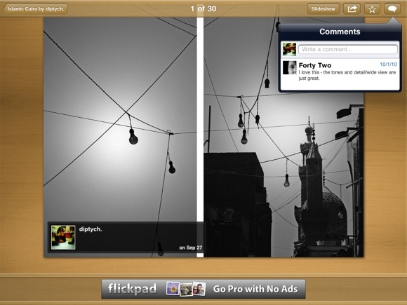 „flickr ipad“ įkėlimas