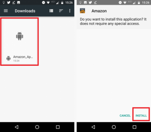 Kaip įdiegti „Amazon Appstore“ „Android“ įdiekite amazon apk 571x500