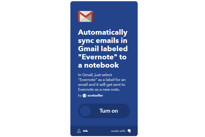 Galutinis IFTTT vadovas: naudokite galingiausią žiniatinklio įrankį, kaip „Pro 47IFTTT SelectiveGmailsToEvernote“