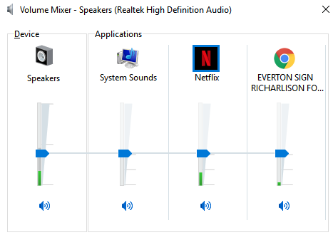 Kaip tinkinti garsus „Windows 10“ (ir kur juos atsisiųsti) „Windows 10“ maišytuvo programose