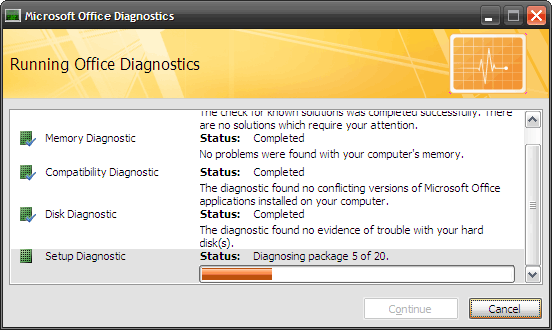 Kaip išspręsti „Microsoft Office“ problemas naudojant „MS Office Diagnostics 4“ testą