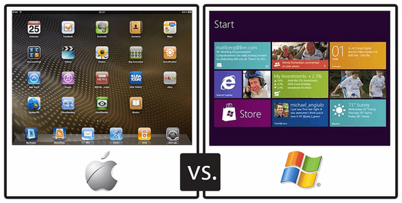 Ar „Windows 8“ pavyks ar nepavyks? [Nuomonė] „Windows vs iPad“