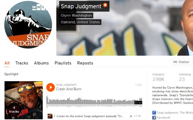 „Snap Judgment Podcast“ „SoundCloud“