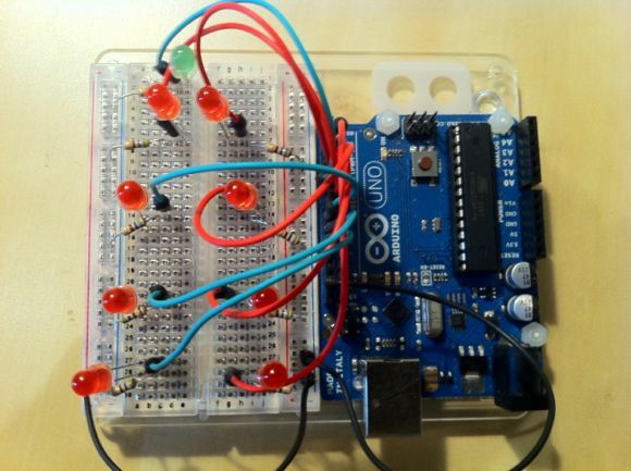 arduino kalėdinės lemputės