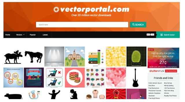 Aukštos kokybės „VectorPortal“ vektorinė grafika