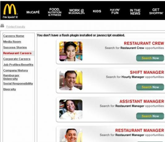 mcdonalds programa