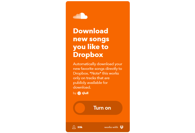 Svarbiausias IFTTT vadovas: naudokite galingiausią žiniatinklio įrankį, kaip „Pro 37IFTTT SoundcloudLikesToDropbox“