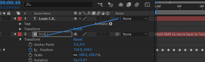 Kaip judėti teksto stebėjimu „Adobe After Effects“