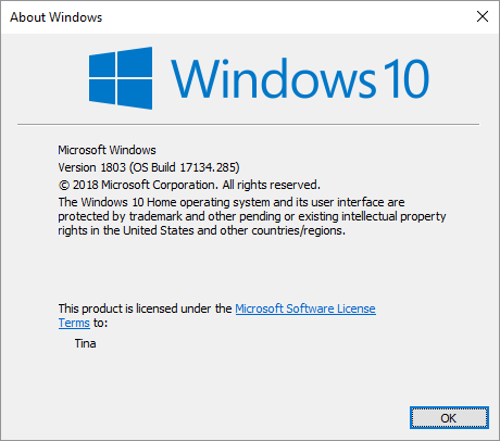 Kaip greitai sužinoti, kurią „Windows“ versiją ir leidimą naudojate.