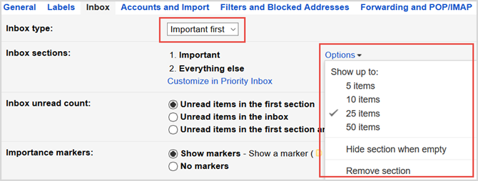 „Gmail“ nustatymai pirmiausia yra svarbūs