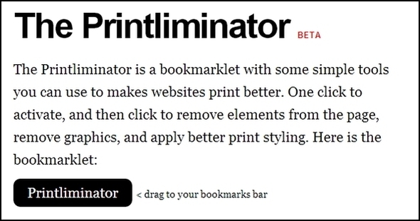 Svarbiausi patarimai ir įrankiai, padėsiantys spausdinti tinklalapius „Printliminator“ puslapis1