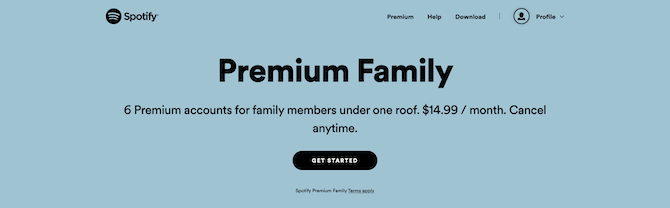 „Spotify Premium Family“