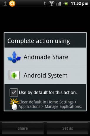 „Andmade“ bendrinimas pagerina dalijimosi būdą ir suteikia daugybę bendrinimo parinkčių [„Android 2.1“ arba naujesnė versija] „Andmade02“