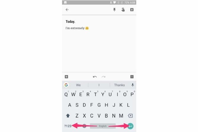 „gboard“ patarimų tipas greičiau