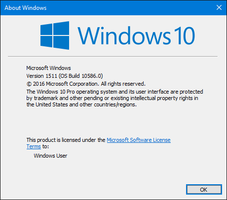 „Windows 10“ 1511 versija