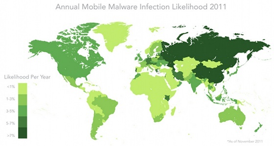 2011 m. „Android“ naudotojai praranda 1 milijoną kenkėjiškų programų [Naujienos] „Android“ užkrėtimo lygis