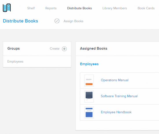 „BookFusion“ išplatinkite knygų ekraną
