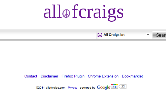 ieškoti visame Craigslist'e