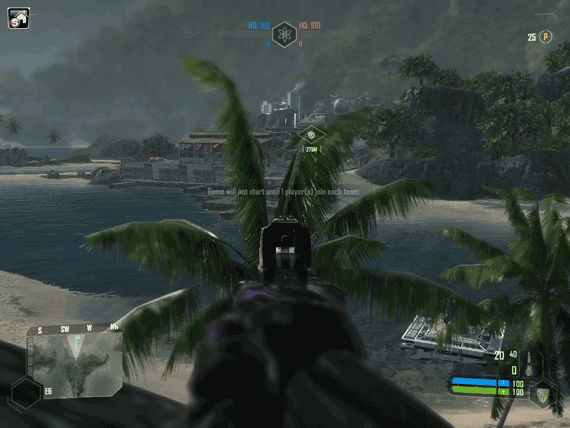 „StreamMyGame“ priegloba veikia „Crysis“.