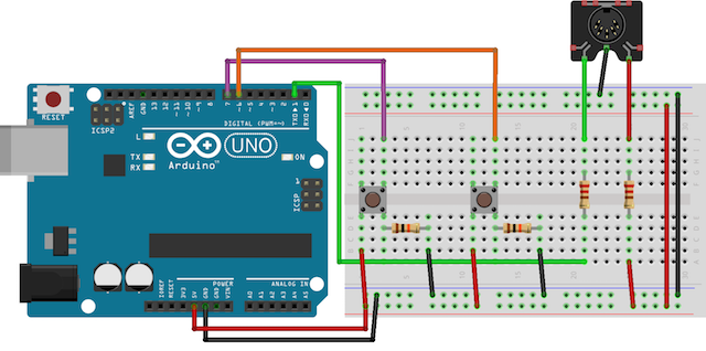 „Arduino-Midi-Controller-Circuit“