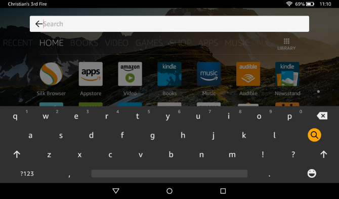 Jūsų neoficiali „Amazon Fire Tablet“ naudojimo instrukcija „muo android amazonfireguide“ klaviatūra