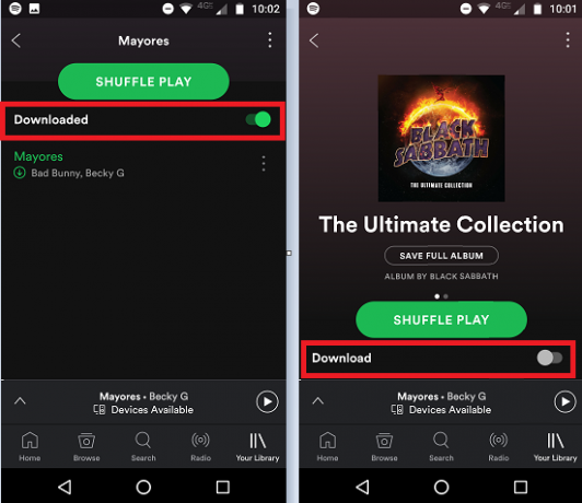 Kaip atsisiųsti "Spotify" dainas, kad galėtumėte atsisiųsti neprisijungus