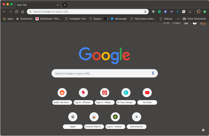 „Chrome Mojave“ tema