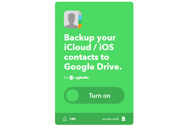 Svarbiausias IFTTT vadovas: naudokite galingiausią žiniatinklio įrankį, kaip „Pro 30IFTTT“ atsarginę kopijąKontaktai „GoogleDrive“