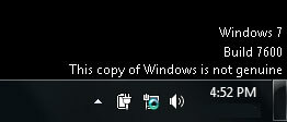 Windows 7 aktyvinimo nepaisymas