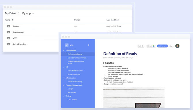 Sukurkite Wiki iš „Google“ dokumentų