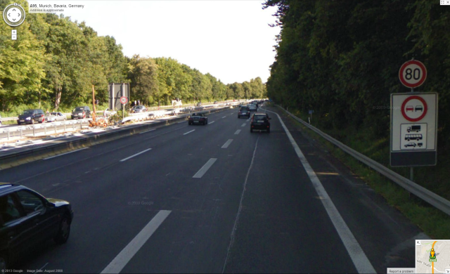 „Google Maps Street View Autobahn“