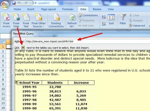 žiniatinklio užklausa-excel2