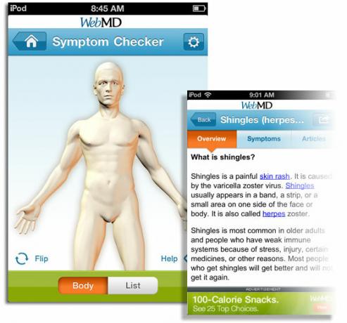 „webmd“ programos „ipad“