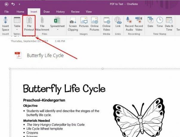 onenote optinis simbolių atpažinimas