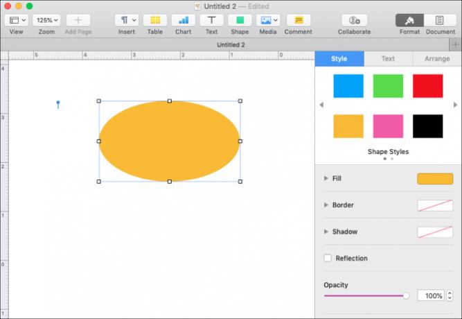 Formatuokite formas „Mac“ puslapiuose