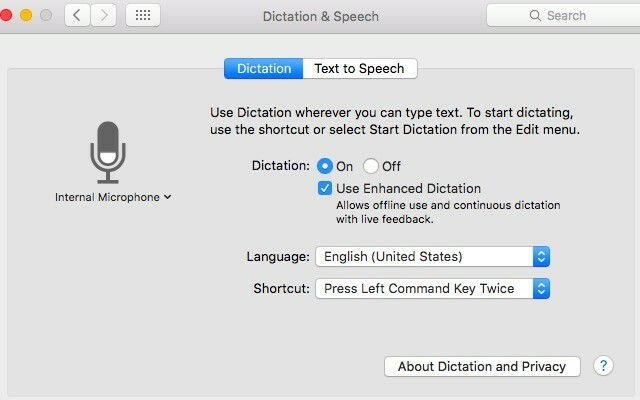 „Mac-dictation-settings“