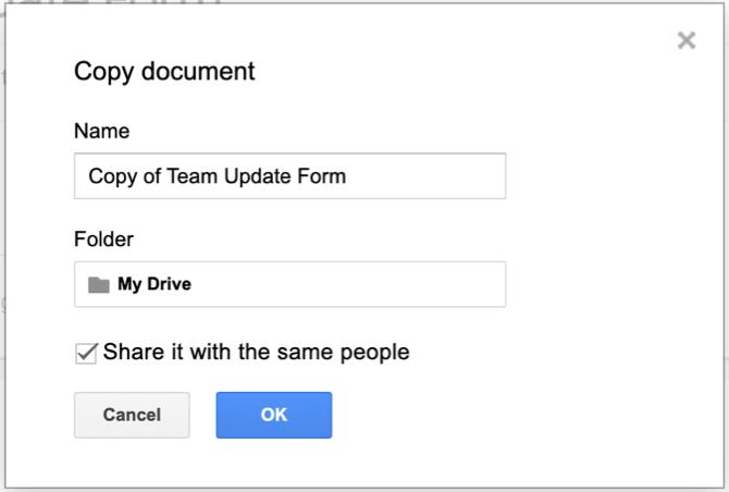 „Google Forms“ kopijų forma