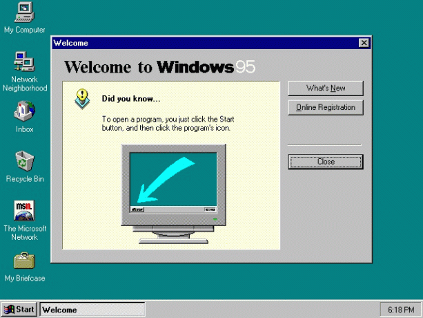 „Windows 95“ darbalaukis