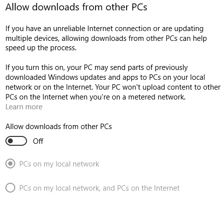 „Windows Update“ pristatymo optimizavimas