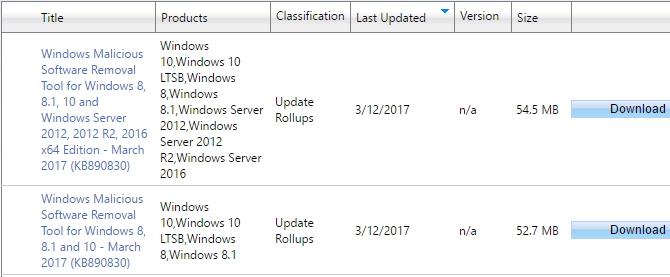 „Windows“ naujinimas neveiks „Windows 7“ ir 8.1 versijose. Veikia naudojant naują aparatinę įrangą „Microsoft“ atnaujinimų katalogo paieška 670x277