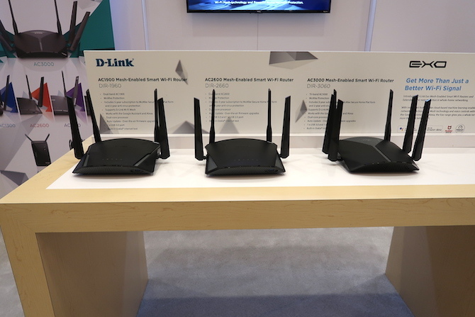 D-Link Exo tinkliniai maršrutizatoriai CES 2019