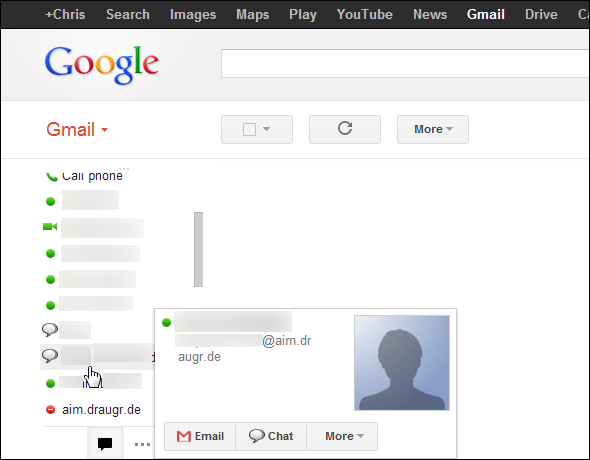 „Gmail“ pokalbis