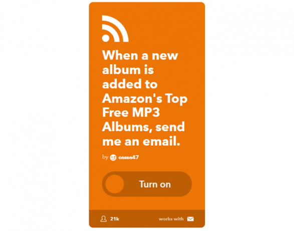 Svarbiausias IFTTT vadovas: naudokite galingiausią žiniatinklio įrankį, kaip „Pro 13IFTTT“ „AmazonAlbumToEmail“