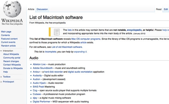 11 internetinių šaltinių, kuriuose pateikiama geriausia „Mac“ nemokamos programinės įrangos „[Mac]“ wiki