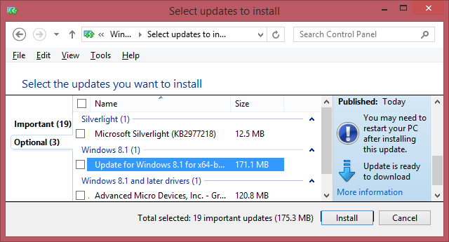 „Windows Update“ antradienis