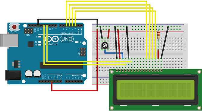 arduino ekranas LCD