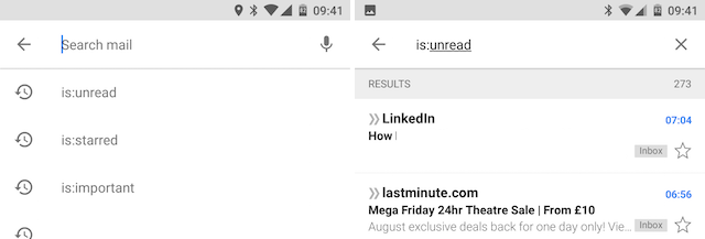 „Android Gmail“ yra paieškos raktinis žodis