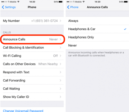 „iOS 10“ funkcija skelbia skambučius