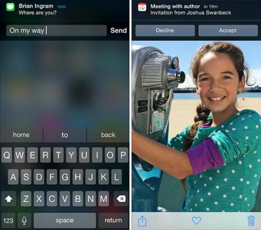 Kas naujo „iOS 8“? pranešimai